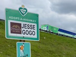 Jesse Gogo Adopt-A-Highway sign at Foothill Blvd (Rancho Cucamonga) NB & SB
